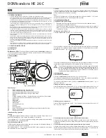 Предварительный просмотр 3 страницы Ferroli DOMIcondens HE 26 C Instructions For Use, Installation And Maintenance