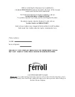 Preview for 16 page of Ferroli DOMIcondens HE 26 C Instructions For Use, Installation And Maintenance