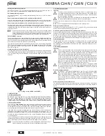 Preview for 12 page of Ferroli DOMINA C24 N Instructions For Use, Installation And Maintenance