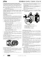 Preview for 58 page of Ferroli DOMINA C24 N Instructions For Use, Installation And Maintenance