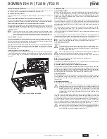 Preview for 15 page of Ferroli DOMINA F24 N Instructions For Use, Installation And Maintenance