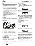 Preview for 2 page of Ferroli DOMIproject F 24 D Instructions For Use, Installation And Maintenance