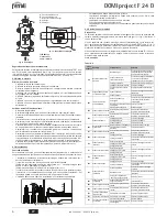 Preview for 6 page of Ferroli DOMIproject F 24 D Instructions For Use, Installation And Maintenance