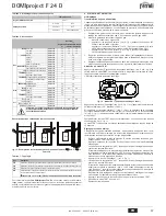 Preview for 35 page of Ferroli DOMIproject F 24 D Instructions For Use, Installation And Maintenance