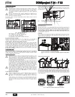 Preview for 36 page of Ferroli DOMIproject F 24 Instructions For Use, Installation And Maintenance