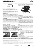 Preview for 45 page of Ferroli DOMItech C 32 D Instructions For Use, Installation And Maintenance