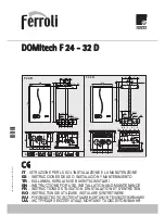 Предварительный просмотр 1 страницы Ferroli DOMItech F 24 - 32 D Instructions For Use Manual