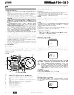 Предварительный просмотр 2 страницы Ferroli DOMItech F 24 - 32 D Instructions For Use Manual