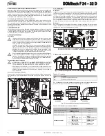 Предварительный просмотр 4 страницы Ferroli DOMItech F 24 - 32 D Instructions For Use Manual