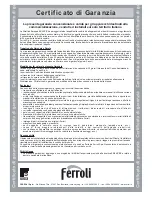 Предварительный просмотр 11 страницы Ferroli DOMItech F 24 - 32 D Instructions For Use Manual