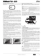 Предварительный просмотр 13 страницы Ferroli DOMItech F 24 - 32 D Instructions For Use Manual