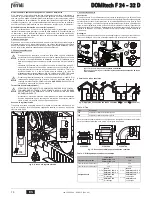 Предварительный просмотр 14 страницы Ferroli DOMItech F 24 - 32 D Instructions For Use Manual