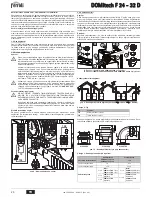 Предварительный просмотр 24 страницы Ferroli DOMItech F 24 - 32 D Instructions For Use Manual