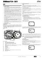 Предварительный просмотр 31 страницы Ferroli DOMItech F 24 - 32 D Instructions For Use Manual