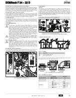 Предварительный просмотр 33 страницы Ferroli DOMItech F 24 - 32 D Instructions For Use Manual