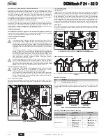 Предварительный просмотр 42 страницы Ferroli DOMItech F 24 - 32 D Instructions For Use Manual