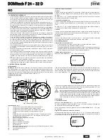 Предварительный просмотр 49 страницы Ferroli DOMItech F 24 - 32 D Instructions For Use Manual