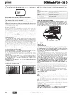 Предварительный просмотр 50 страницы Ferroli DOMItech F 24 - 32 D Instructions For Use Manual