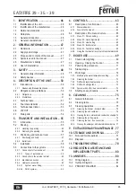 Preview for 45 page of Ferroli EASYFIRE 29 Installation, Use And Maintenance Instructions