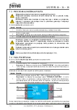 Preview for 112 page of Ferroli EASYFIRE 29 Installation, Use And Maintenance Instructions