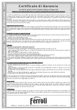 Preview for 20 page of Ferroli ECOGEO H 1P B 200 Instruction For Installation And Maintenance