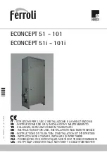 Preview for 1 page of Ferroli ECONCEPT 101 Instructions For Use, Installation And Maintenance