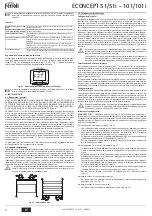 Preview for 4 page of Ferroli ECONCEPT 101 Instructions For Use, Installation And Maintenance