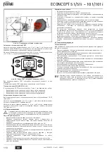 Preview for 110 page of Ferroli ECONCEPT 101 Instructions For Use, Installation And Maintenance