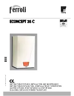 Ferroli ECONCEPT 35 C Instructions For Use, Installation And Maintenance preview