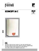 Preview for 1 page of Ferroli ECONCEPT 35 C Instructions For Use, Installation And Maintenance