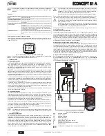 Preview for 4 page of Ferroli ECONCEPT 51 A Instructions For Use, Installation And Maintenance