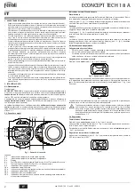 Предварительный просмотр 2 страницы Ferroli ECONCEPT TECH 18 A Instructions For Use Manual