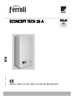 Ferroli ECONCEPT TECH 25 A Instructions For Use, Installation And Maintenance preview