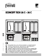 Ferroli ECONCEPT TECH 25 C Instructions For Use, Installation And Maintenance preview