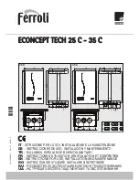 Ferroli ECONCEPT TECH 25 C Instructions For Use, Installation And Maintenance предпросмотр