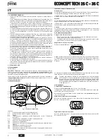 Preview for 2 page of Ferroli ECONCEPT TECH 25 C Instructions For Use, Installation And Maintenance