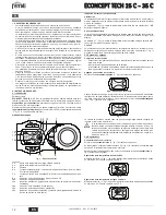 Preview for 12 page of Ferroli ECONCEPT TECH 25 C Instructions For Use, Installation And Maintenance