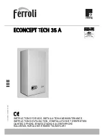 Ferroli ECONCEPT TECH 35 A Instructions For Use, Installation And Maintenance preview