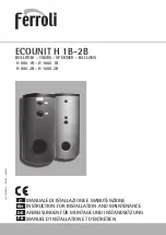 Preview for 1 page of Ferroli ECOUNIT H 1000 1B Instruction For Installation And Maintenance