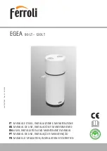 Ferroli EGEA 120 LT User, Installation, And Maintenance Manual preview