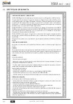 Предварительный просмотр 102 страницы Ferroli EGEA 120 LT User, Installation, And Maintenance Manual