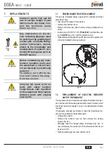 Предварительный просмотр 147 страницы Ferroli EGEA 120 LT User, Installation, And Maintenance Manual