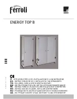 Ferroli ENERGY TOP B 125 Instructions For Use, Installation And Maintenance preview