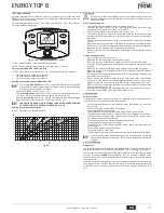 Preview for 14 page of Ferroli ENERGY TOP B 125 Instructions For Use, Installation And Maintenance