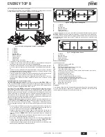 Предварительный просмотр 7 страницы Ferroli ENERGY TOP B Instructions For Use Manual