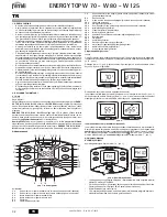 Preview for 32 page of Ferroli ENERGY TOP W 125 Instructions For Use, Installation And Maintenance