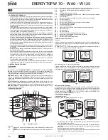 Preview for 74 page of Ferroli ENERGY TOP W 125 Instructions For Use, Installation And Maintenance