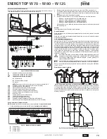 Preview for 79 page of Ferroli ENERGY TOP W 125 Instructions For Use, Installation And Maintenance