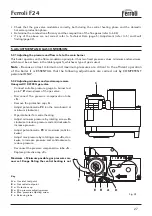 Preview for 27 page of Ferroli F24E Installation, Service And User Instructions Manual