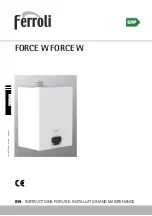 Preview for 1 page of Ferroli FORCE W Instructions For Use, Installation And Maintenance